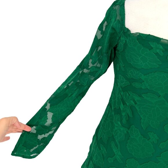 Princess Polly Star Power Mini Dress in Forest Green Size 2 US NWT - Picture 3 of 12